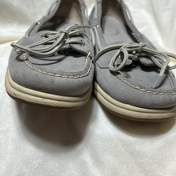 Sperry Top-sided gray leather, size 8.5 shoes with mesh sides - Picture 5 of 10